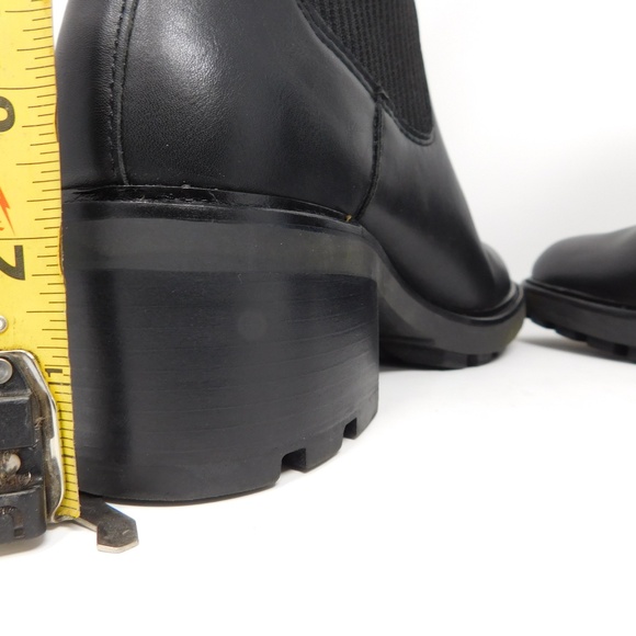 Steve Madden Women's Boots Kiley Bootie Black Platform Leather Lug Soles 10.5 - Picture 4 of 12